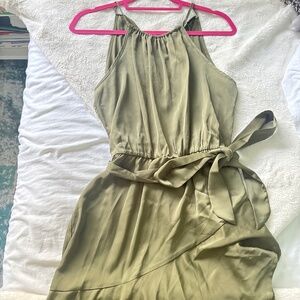 Satin midi dress
